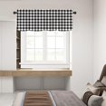 thumbnail image 5 of Kitchen Curtains Valances, Rod Pocket Valances for Windows, Small Window Treatment Valances for Window, Living Room, Bedroom, Bathroom, 1 Panel, 54" W x 18" L, French Plaid, 5 of 6