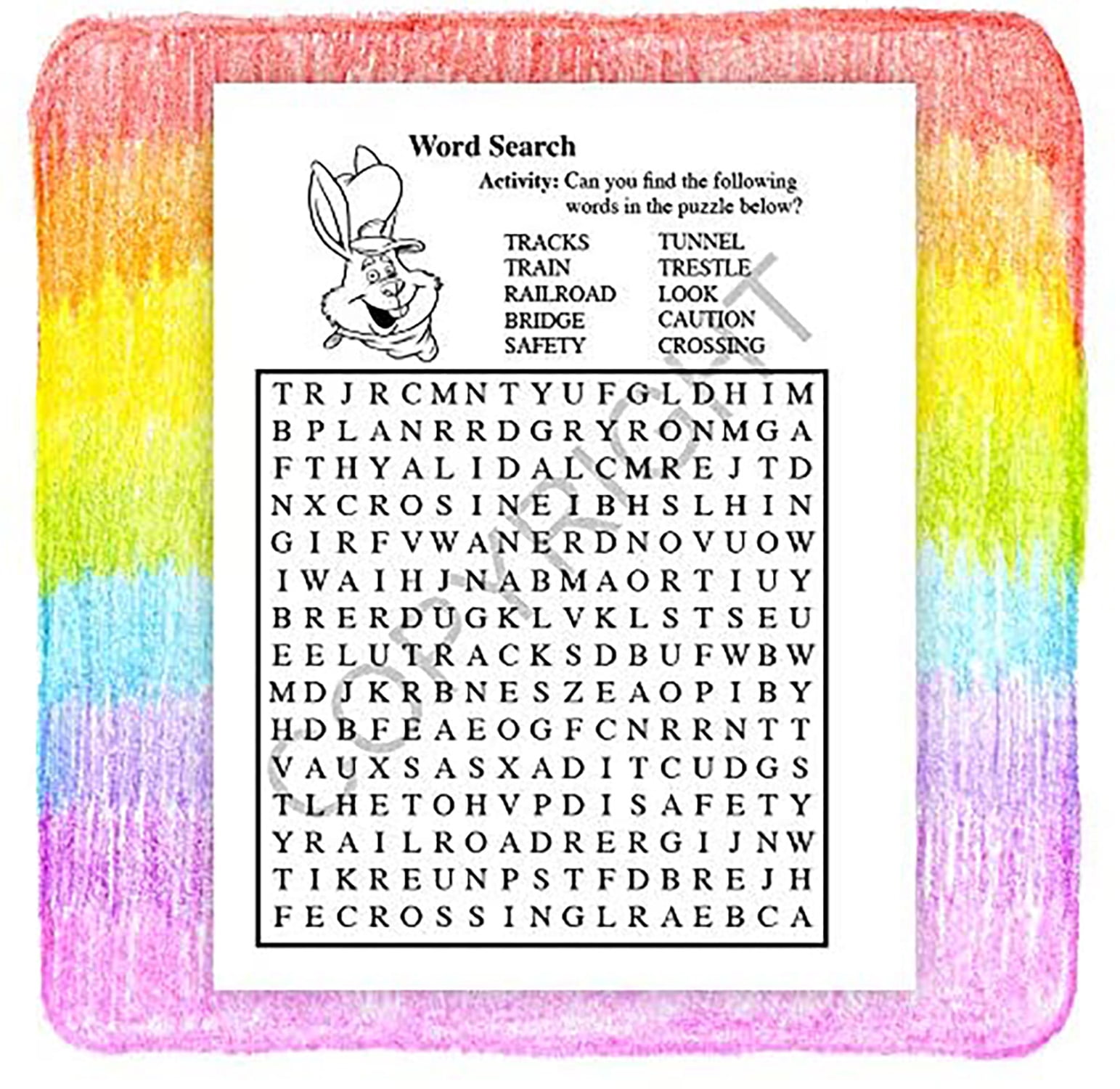 ZoCo: 25 Pack - Railroad Safety Kid's Coloring & Activity Books