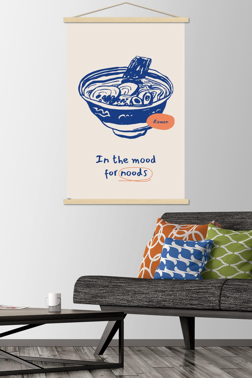In The Mood For Noods Wall Poster with Magnetic Frame, 22.375" x 34"