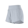 thumbnail image 4 of La yoga pone en cortocircuito a las mujeres que ejecutan la ropa de los deportes de secado rápido de los pantalones cortos, gris, S seitruly AP001149-05B, 4 of 7