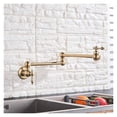 thumbnail image 4 of Brass Pot Filler Tap Wall Mounted Kitchen Faucet Foldable Gold Single Cold Sink Tap Rotate Folding Spout ,Easy to Install, 4 of 7