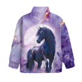 thumbnail image 5 of Uorisanigo Quarter Zip Pullover Sweatshirts Long Sleeve Half Zipper Sweatshirts Loose Horse Purple Marble Quarter Zipper Pullover Shirts Teen Girl Athletic Outerwear Trendy Clothes, 5 of 7