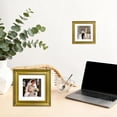 thumbnail image 3 of 6x6 Picture Frame Gold - Matted for Gallery Wall or Tabletop Photo Frame, 3 of 7