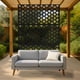 thumbnail image 2 of Yeshouse Biombo de acero galvanizado de alta resistencia, panel de cerca de 183 x 119 cm, divisor decorativo resistente a la intemperie y enrejado para plantas, ideal para patio y jardín, 2 of 6