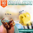thumbnail image 2 of 40 Pack Petites Pinces à Cheveux pour Femmes - Mini Pinces à Cheveux Multicolores pour Cheveux Courts, Design Coloré et Durable, Taille Pratique 0.6-0.79 Pouces, Conteneur de Rangement Inclus, Idéal pour Offrir, 2 of 6