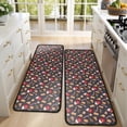 thumbnail image 4 of Kitchen Rugs Sets Of 2,Dark Christmas Drink and Cookie Pattern Anti Fatigue Kitchen Mat Rugs Non Slip Washable,Decorative Kitchen Floor Mats for Kitchen,Sink,Laundry,17"x47"+17"x47", 4 of 5