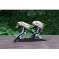 thumbnail image 2 of Handmade Wooden Primitive Tribal Tandem Kayaking Figurine Statue Canoe Funny Sculpture Tiki Bar Handcrafted Unique Gift Decor Accent Figurine Hand Carved, 2 of 6
