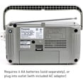 thumbnail image 2 of Radio AM/FM Panasonic RF-2400 Plata, 2 of 6
