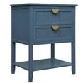 thumbnail image 5 of 2 Drawer Side table,American style, End table,Suitable for bedroom, living room, study, 5 of 6