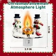 thumbnail image 3 of Christmas Present，Snowman Campfire Night Light，4 Inch Resin Rotating Plug Christmas Night Light With Flame Flicker Effect, Suitable For Children's Room, Hallway, Living Room, Staircase Decoration, 3 of 8