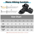 thumbnail image 5 of CAMEL Men's Sandals Lightweight Open Toe Hiking Sandals Athletic Fisherman Comfort Sandals for Male Outdoor Black White, 5 of 10