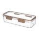 thumbnail image 5 of Contenedor para almacenar pasta, contenedor para alimentos, caja de almacenamiento rectangular apilable transparente S, 5 of 9