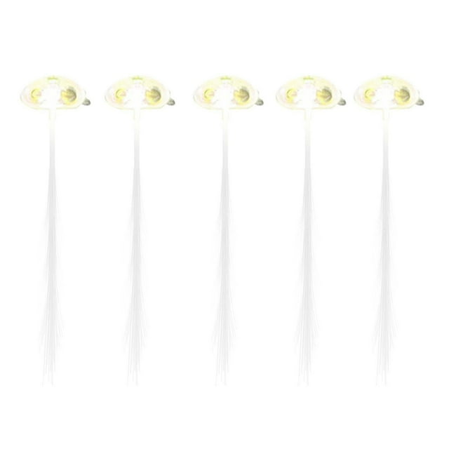 Pasadores de pelo con fibra luminosa, para fiestas, discotecas, bailar, multicolores, para trenzas