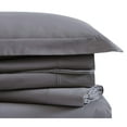 thumbnail image 4 of Brooklyn Loom Ensemble de Draps en Percale de Coton Uni, Très Grand, Gris, 4 of 4