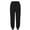 Black, variant on Waffle Pants Women, Ladies' Casual Solid Color Sports Threaded Mouth Casual Pants Women’S Joggers Light Violet 2XL