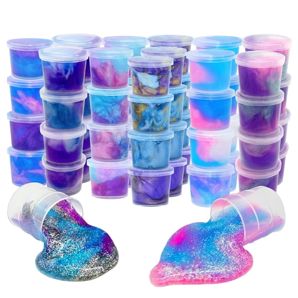 Slime Packs Fervfes Galaxy 48, suave y antiadherente, alivia el estrés