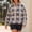 Blue, variant on Womens Quarter Zip Sweatshirt Plaid Fleece Pullover Mock Collar Jacket,Sherpa Fuzzy Pullover Oversized Long Sleeve Sweatshirts Casual Fashion Stand Collar Coat Warm Fall Winter Tops
