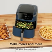 Ninja Air Fryer Pro XL 5-Qt, 3-in-1, 400°F Air Crisp Technology, Nonstick Crisper Plate, AF140WMNV Navy