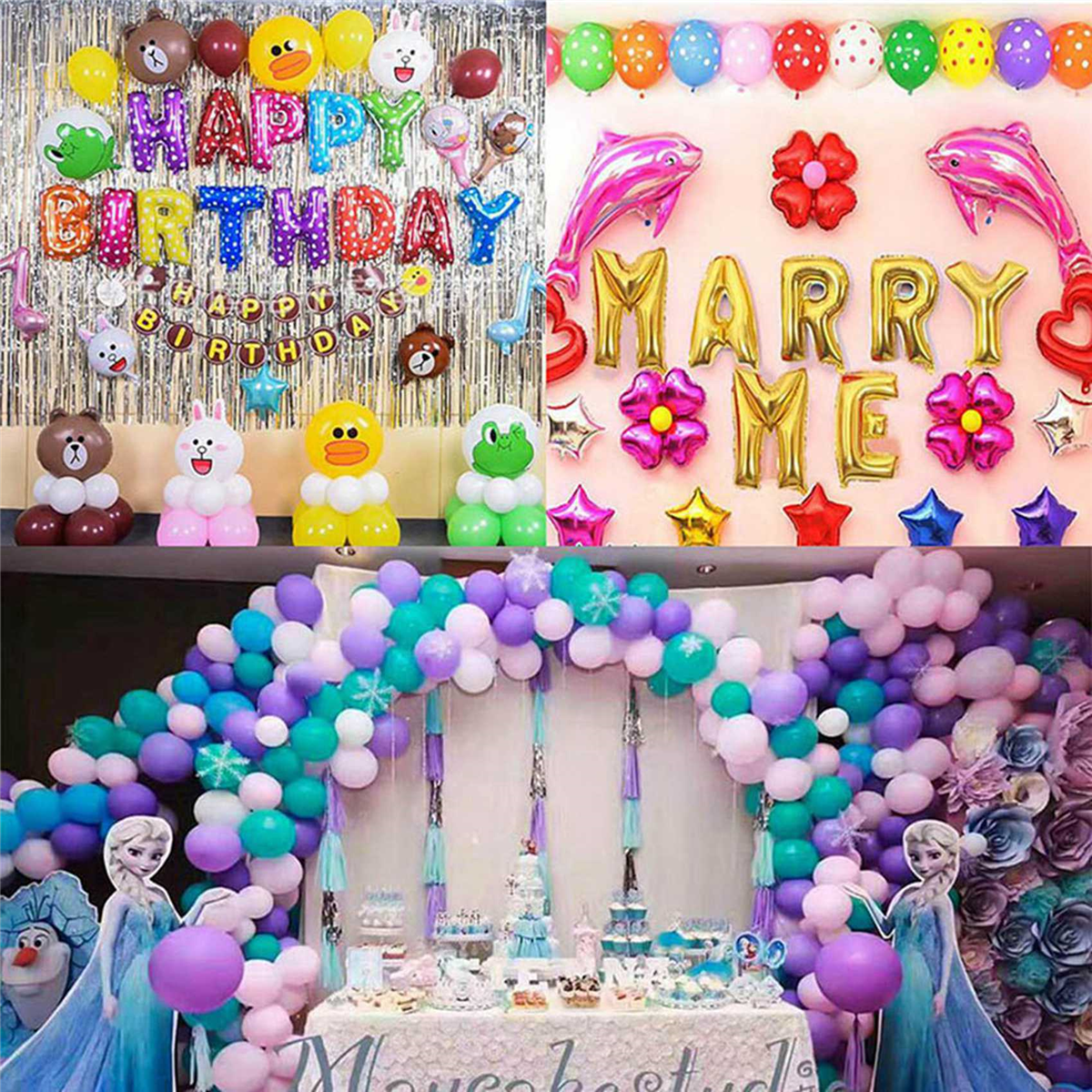 100 Rolls Glue Point Clear Balloon Glue Removable Adhesive Dots Double Sided Dots Glue Tape for Balloons Wedding Decors