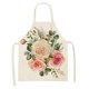 thumbnail image 1 of Delantal de cocina de algodón y lino sin mangas para niños adultos con estampado de plantas y flores Tmvgtek Para estrenar, 1 of 8