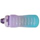 thumbnail image 2 of straw bottle leakage proof frosted gradient color one click open sports water cup with handle clear scale 2000ml purple, 2 of 5