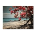 thumbnail image 3 of Designart "Rosy and Cyan Seashore" Nautical & Beach Print on Natural Pine Wood, 3 of 5