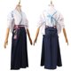 thumbnail image 4 of Disfraz de Cosplay de Genshin Impact para mujer adulta, Kimono de Anime para fiesta de Halloween, falda superior, traje de peluca, Kamisato Ayaka, 4 of 4