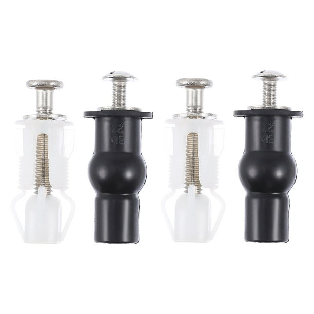 4 tornillos de fijación para asiento de inodoro, pernos para tapa de inodoro de baño doméstico, tornillos montados