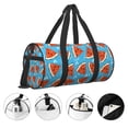 thumbnail image 3 of Fotbe Cartoon Watermelon Bolsa Deportiva de Lona Plegable con Estampado, Bolsa de Gimnasio con Bolsillo Seco/Húmedo, Bolsa de Viaje Ultraligera de Gran Capacidad, 3 of 6