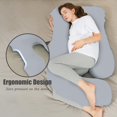 thumbnail image 2 of Almohada Body Positioner HIPHOP PANDA en forma de U para embarazo, 145 cm, 2 of 7