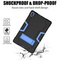 thumbnail image 5 of FIEWESEY for Lenovo Tab K10 10.3 Inch Case,Hybrid Shockproof Kids Friendly Rugged Protective Case for Lenovo Tab M10 Plus (2020 2nd Gen)/Lenovo Tab K10 +Screen Protector(Black/Blue,2 Pcs), 5 of 6