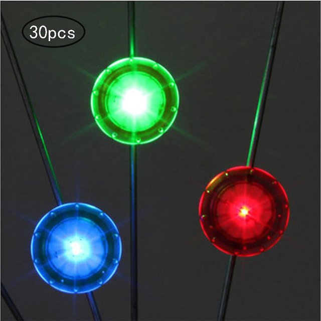 Luz LED para radios de bicicleta, 6 piezas Luces impermeables para ruedas de bicicleta Luz decorativa para ciclismo Accesorios para bicicletas Iluminación para un ciclismo seguro