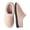 Blush Pink, variant on Women’s Woven Knit Fleece Clog Slippers, Cozy Plush Faux Fur Lined Memory Foam House Shoes