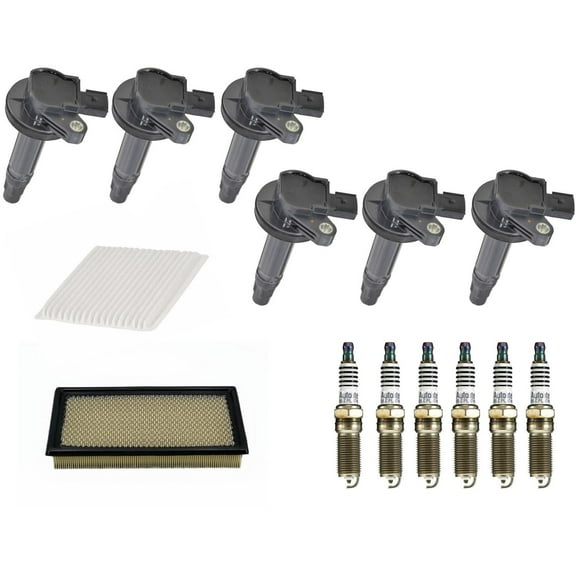 Tune Up Kit Ignition Coils Spark Plugs & Filters Fits 07-10 Ford Edge 3.5L V6