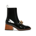 thumbnail image 2 of Steve Madden Womens Loreen Patent Square Toe Ankle Boots, 2 of 3