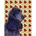 thumbnail image 1 of Carolines Treasures SS4385CHF 40 x 40 Po. Cocker Spaniel Drapeau Portrait Feuilles d'Automne Toile Taille Maison, 1 of 4