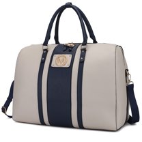 MKF Collection Melissa Women Duffle Bag, Crossover Purse Handbag Fashion Travel by Mia K - Ivory