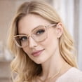 thumbnail image 2 of 2 Pack Blue Light Blocking Glasses Women Men Cat Eye Frame Computer Laptop Gaming Office, 2 of 7