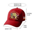 thumbnail image 3 of Eagle – United States 250th Anniversary Hat, Adjustable Anniversary Printed Patriotic Baseball Cap for Men Women Multi (2pcs, Red), 3 of 8
