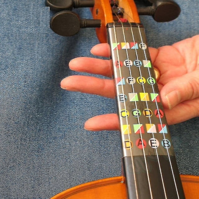 Herramientas de aprendizaje para principiantes de violín, pegatinas de notas de acordes de diapasón de violín, traste