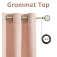 thumbnail image 4 of 2 Pack: Kate Aurora Hotel Chic Blackout Grommet Top Window Curtains - Rose/Pink, 4 of 6
