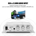 thumbnail image 3 of Mini HiFi 2.1 Stereo Bass Auto Car Home Audio Power  Digital Amp, 15W X 2 RMS, Low Distortion,  3.5mm Audio Input, Lightweight Aluminum Casing, 3 of 8