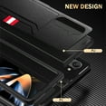 thumbnail image 3 of Business-style card-inserting phone leather case for Samsung Z fold5, card slot, 3 of 9