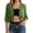 A-Army Green38, variant on XIAONU Women's Ruffle Solid Cropped Bolero 3/4 Sleeve Open Front Cardigan Soft Chic Casual Boleros