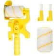 thumbnail image 3 of 12/9 inch Paint Edger Roller Brush Hand-held Clean-Cut Paint Roller Brush Portable Paint Edger Tool with Roller and Brush for Home Room Wall Ceiling Window Painting, 3 of 9