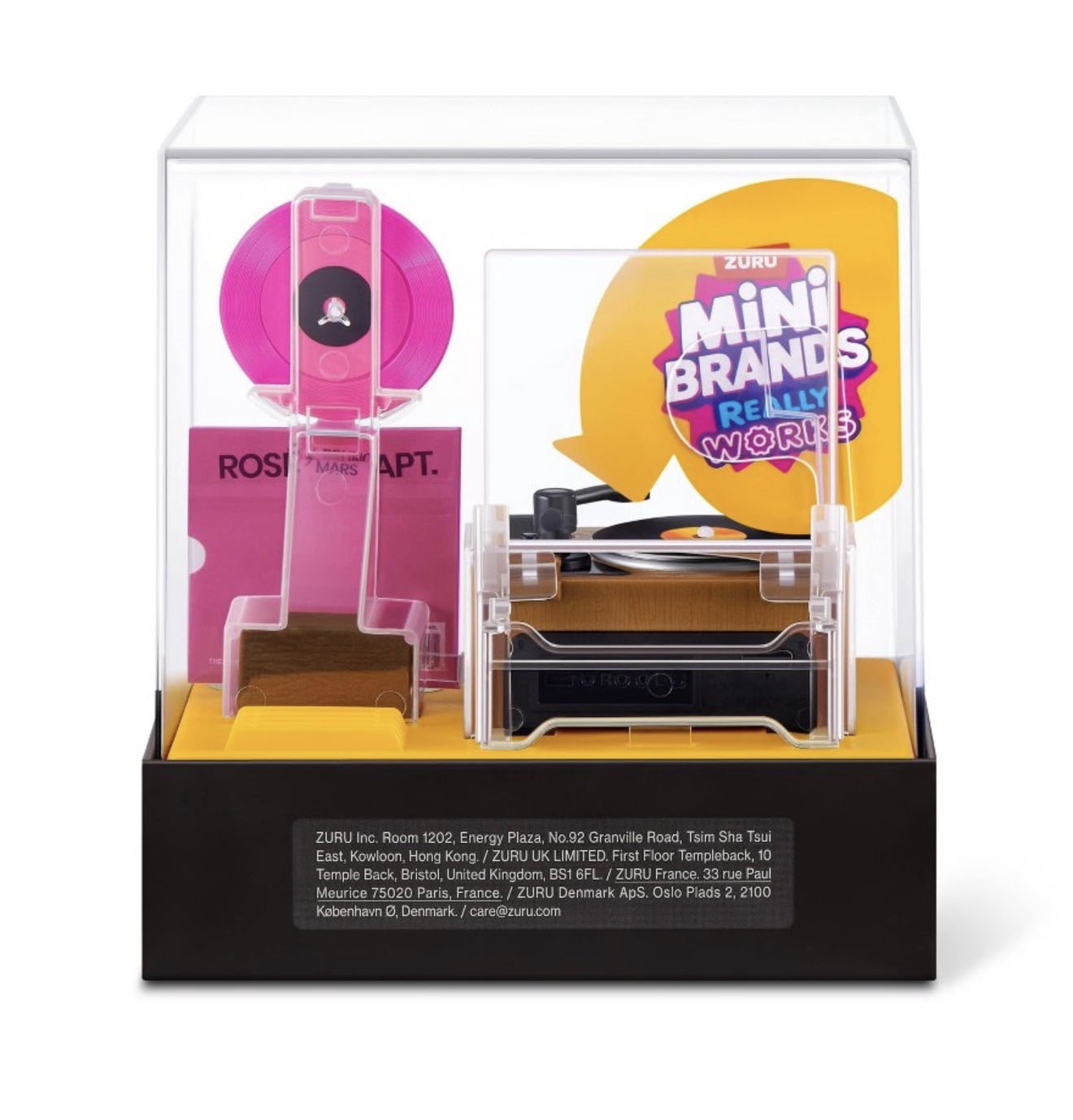 ZURU Mini Brands Vinyl Turntable with Record Player & Vinyl Capsule