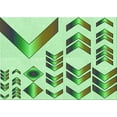 thumbnail image 1 of Ahgly Company Indoor Rectangle Patterned Green Pepper Green Area Rugs, 2' x 3', 1 of 6
