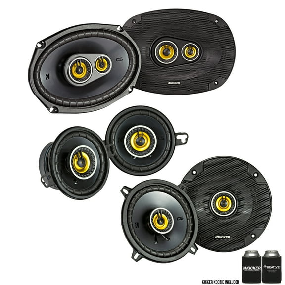 Kicker 3 - way Truck Speaker Bundle CSC6934 6x9, 43CSC54, CSC354 Speakers