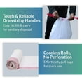 thumbnail image 4 of 6-10 Gallon Trash Bags Drawstring | 500 Count Bulk | 22"x23" | 6, 8, 10 Gallon Drawstring Garbage Bags | White Trash Can Liners | Small - Medium, 4 of 7