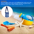 thumbnail image 5 of Uxcell Mesh Beach Bag Sea Shells Mesh Tote Sand Boxes Collecting Nets Bags, Blue, 5 of 5